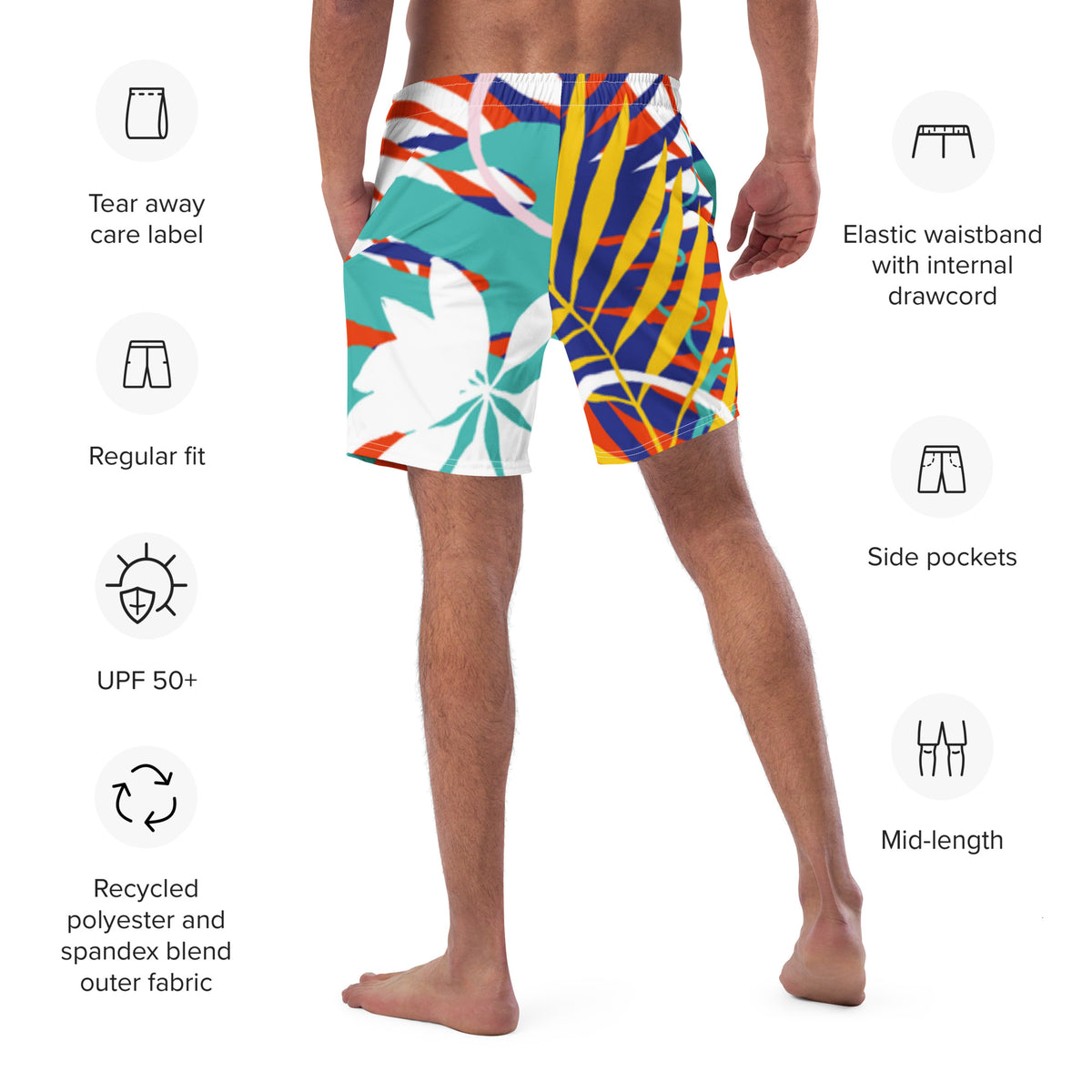 Five O'Clock Somewhere Men's swim trunks