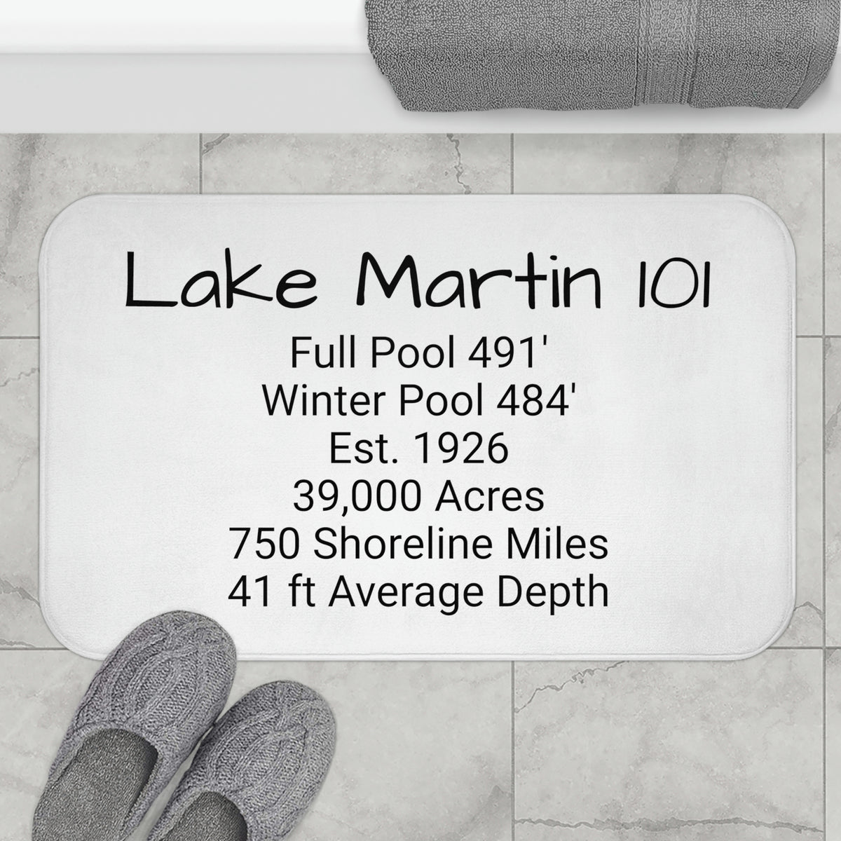 Lake Martin 101 Bath Mat - Market George