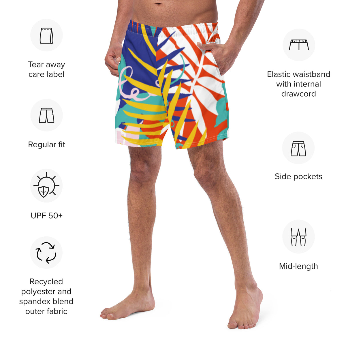 Five O'Clock Somewhere Men's swim trunks