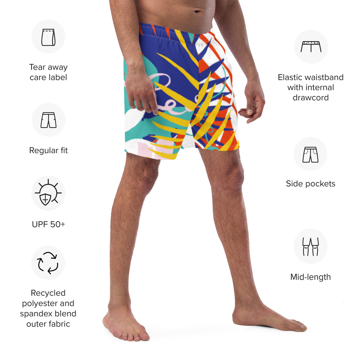 Five O'Clock Somewhere Men's swim trunks