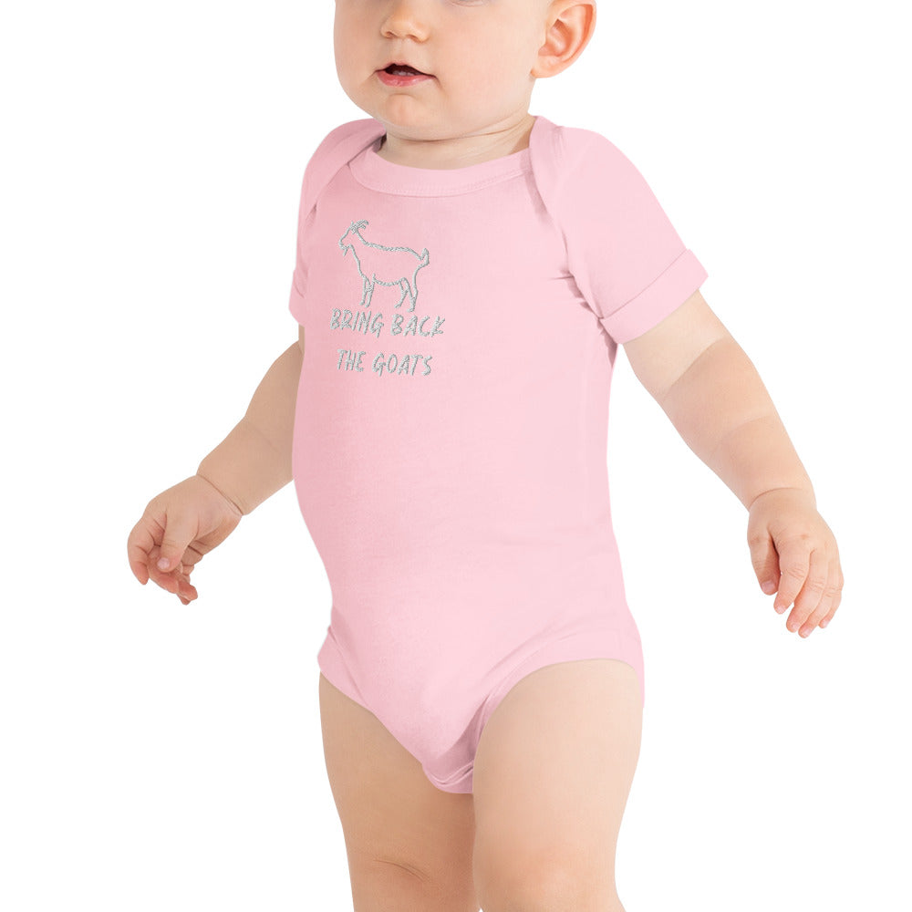 Bring Back The Goats Baby Onesie