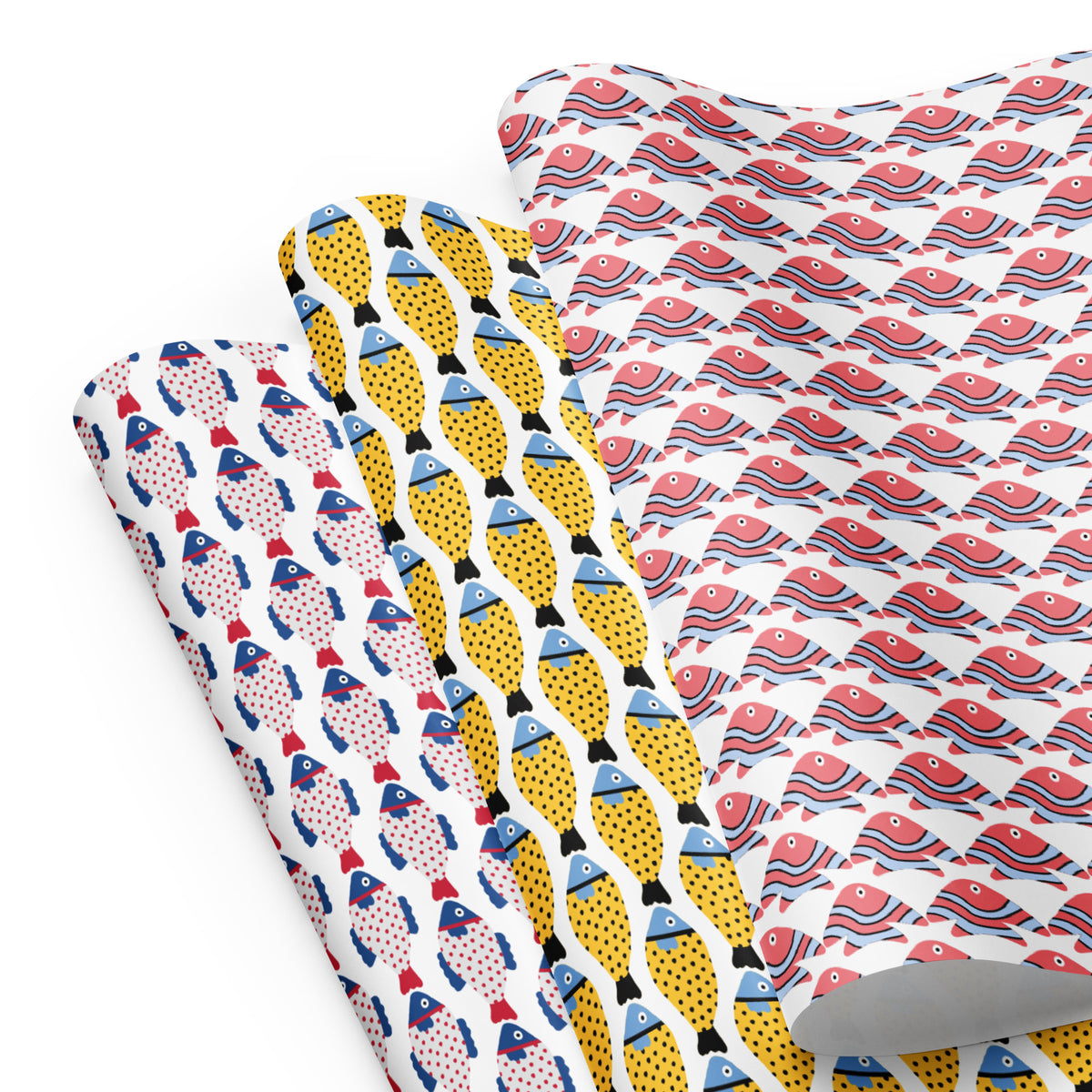 Fishy Wrapping paper sheets