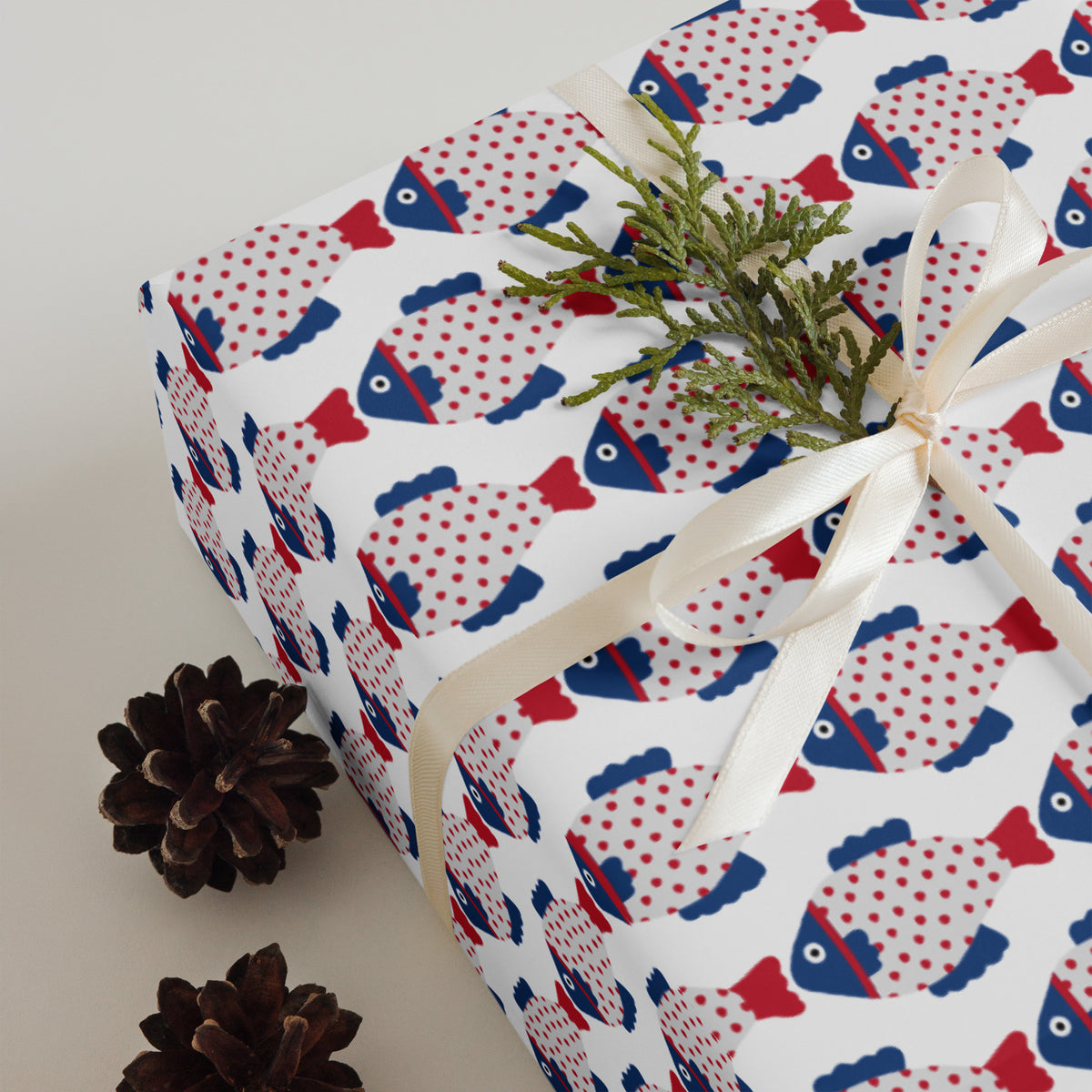 Fishy Wrapping paper sheets
