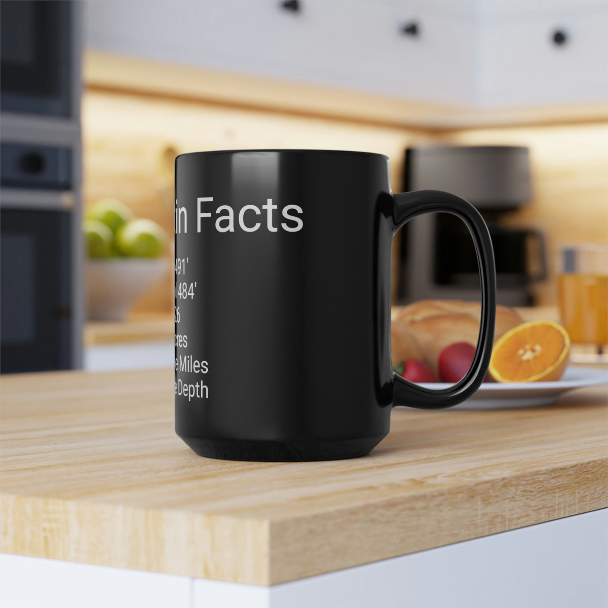 Lake Martin Facts Black Mug, 15oz - Market George