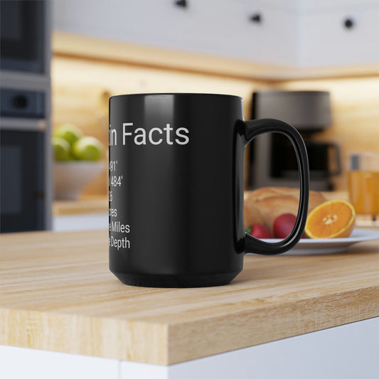 Lake Martin Facts Black Mug, 15oz - Market George