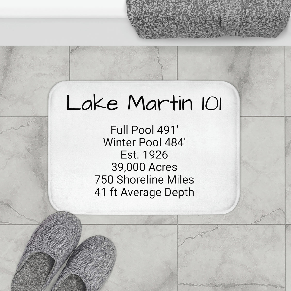 Lake Martin 101 Bath Mat - Market George